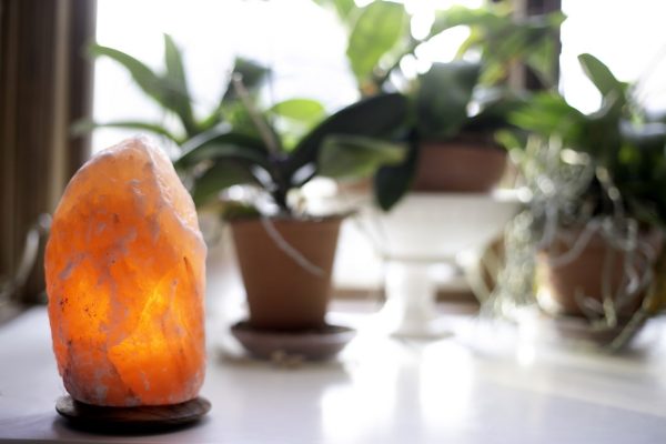 x large amber himalayan salt crystal lamp-So Well