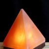 Amber Pyramid Salt Light