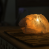 Amber raw salt light