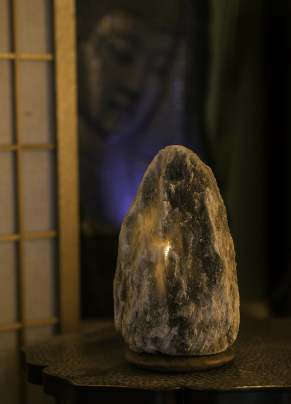 Grey Himalayan Salt Crystal Lamp