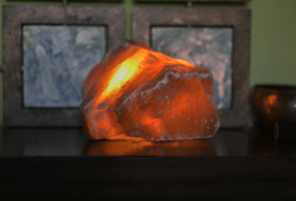 Amber Raw Himalayan Salt Lamp