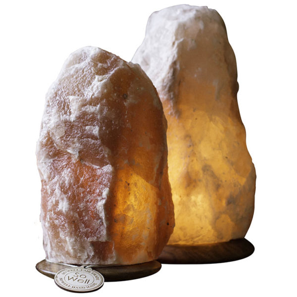 Amber XL and Large Himalayan Salt Lamp Set