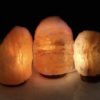 Amber Himalayan Salt Lamp Trio - M, L, XL